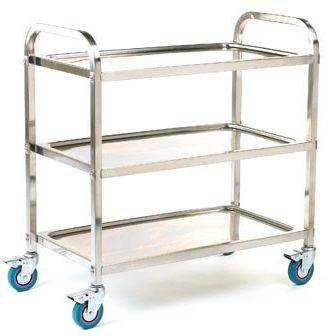 Stainless Steel Shelf Trolley 