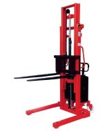 SEMI-ELECTRIC STACKER WITH STRADDLE LEGS