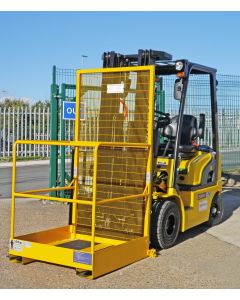 FORKLIFFORKLIFT MAN CAGE ACCESS PLATFORM - LTAP - SIDE VIEW AND ATTACHED