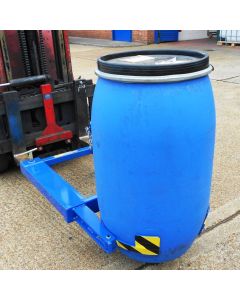 GRAB-O-MATIC BASE GRIPPER - LT1-DLR-BG ATTACHED TO A FORK LIFT