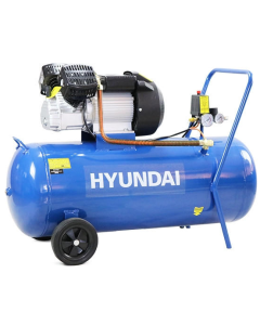 HYUNDAI 3HP 100L PORTABLE ELECTRIC AIR COMPRESSOR WITH 3HP V-TWIN CYLINDER DIRECT DRIVE AIR COMPRESSOR