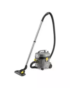 Compact professional vacuum cleaner with flexible hose and sturdy design