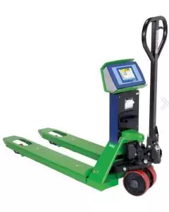 PALLET TRUCK SCALE WITH TOUCH SCREEN INTERFACE. FULL VIEW