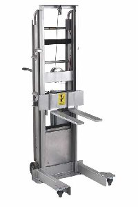 stair walker with fork lift accessory fitted