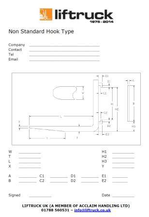 NON-STANDARD HOOK TYPE